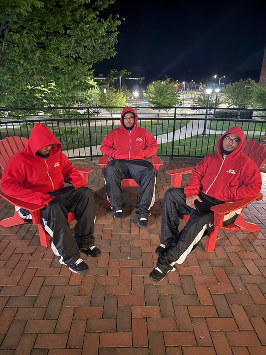 "Vermillion" Zip Up Hoodies