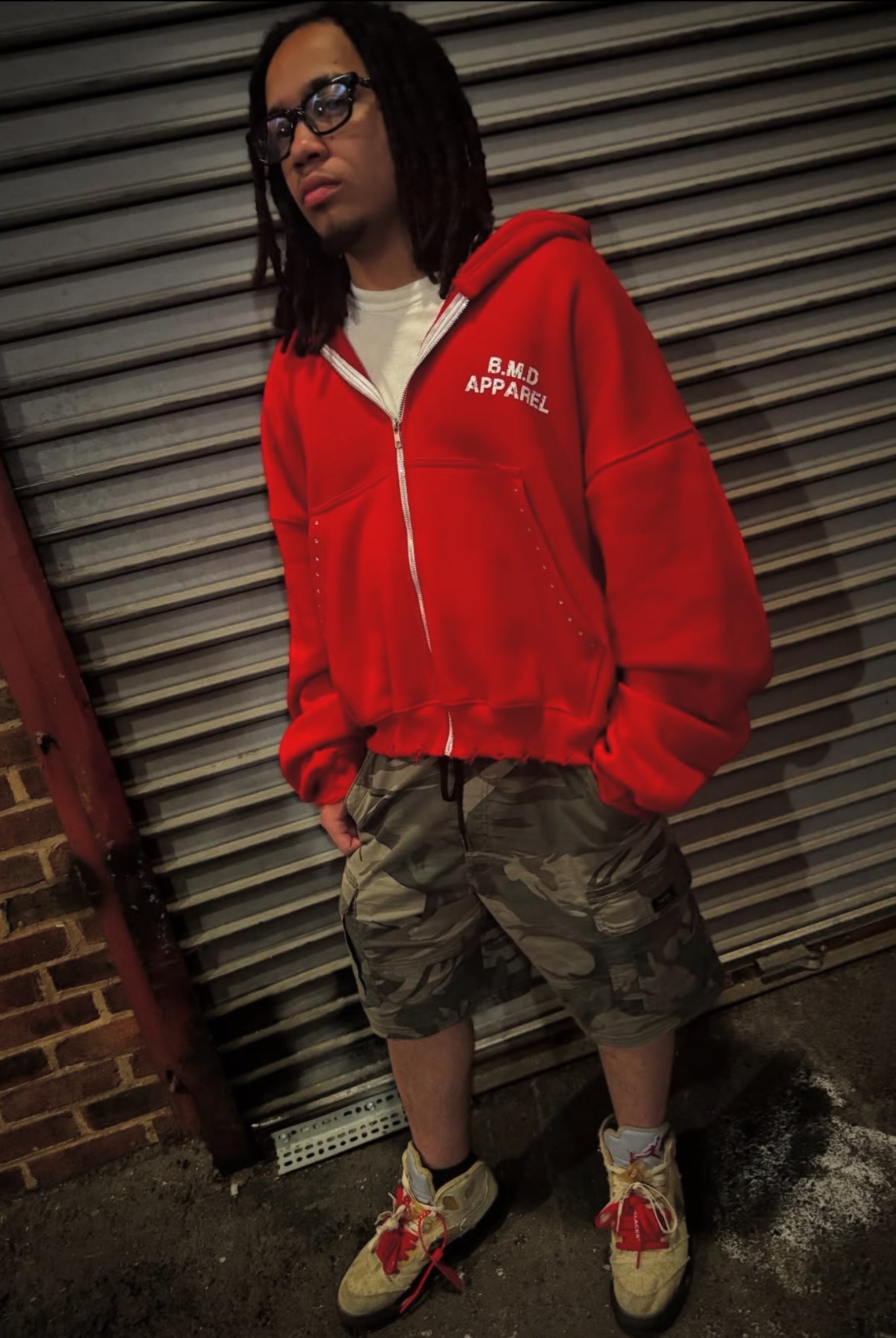 "Vermillion" Zip Up Hoodies