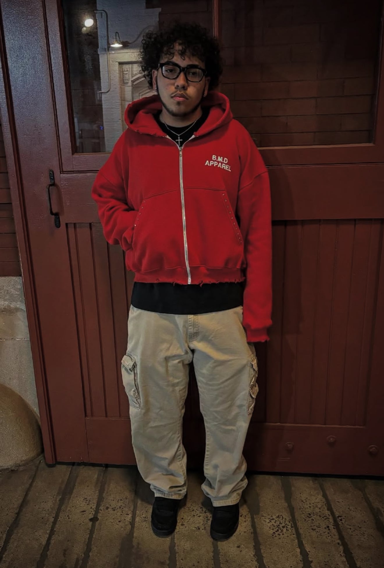 "Vermillion" Zip Up Hoodies